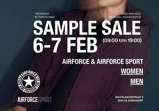 SAMPLE SALE 6-7 FEBRUARY