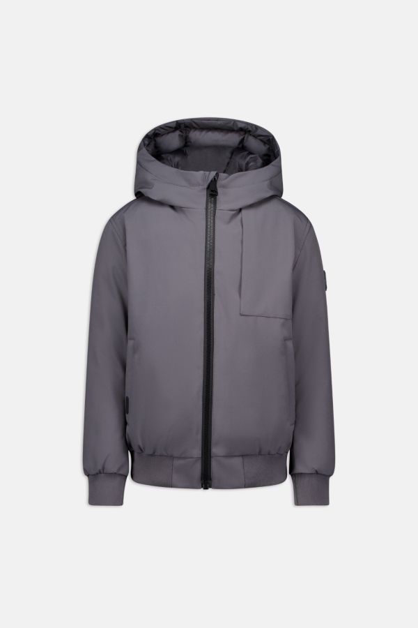 HOODED REVERSIBLE JACKET