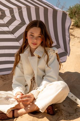 CROPPED TRENCHCOAT