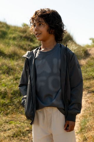 WAXED CRINKLE FABRIC JACKET