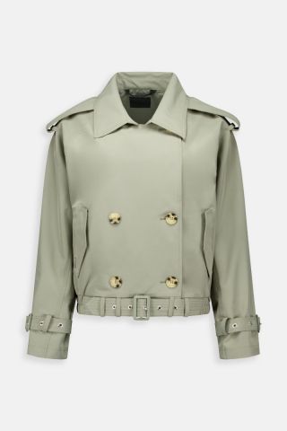 CROPPED TRENCHCOAT