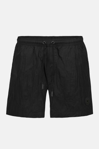 WAXED CRINKLE FABRIC SWIMSHORT