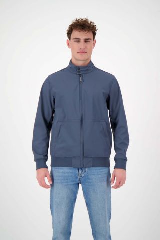 SOFTSHELL JACKET SILVER ZIP