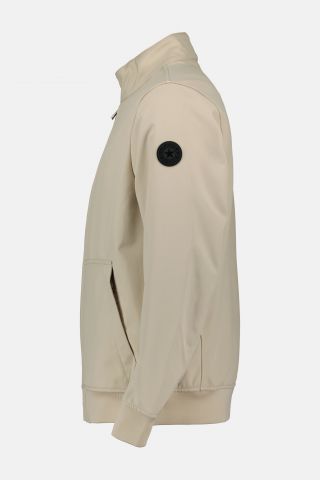 SOFTSHELL JACKET SILVER ZIP