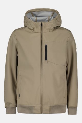 HOODED JACKET SOFTHELL CONTRAST STIT