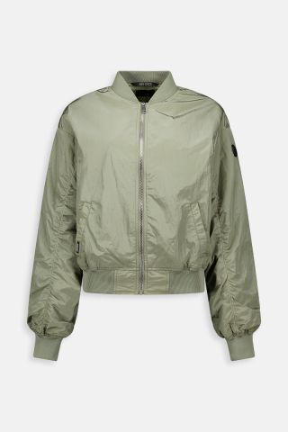 WAXED CRINCKLE JACKET BOMBER