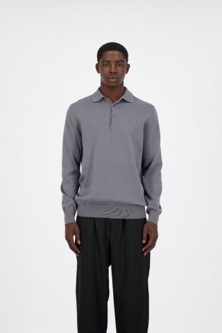 KNITWEAR LONGSLEEVE POLO 