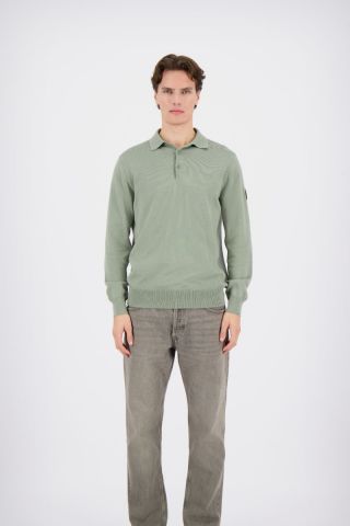KNITWEAR LONGSLEEVE POLO 