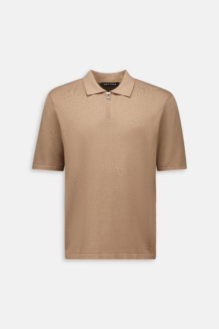 KNITTED POLO ZIP