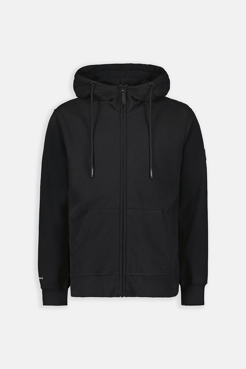 Black hoodie vest sales