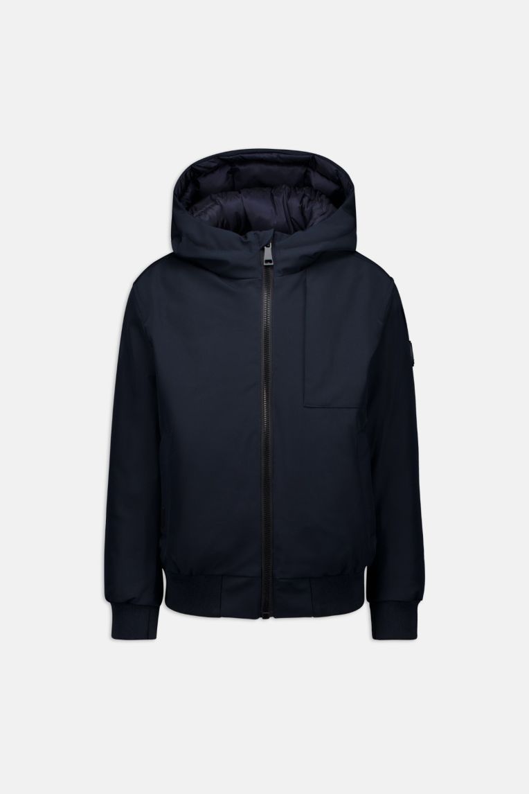 HOODED REVERSIBLE JACKET