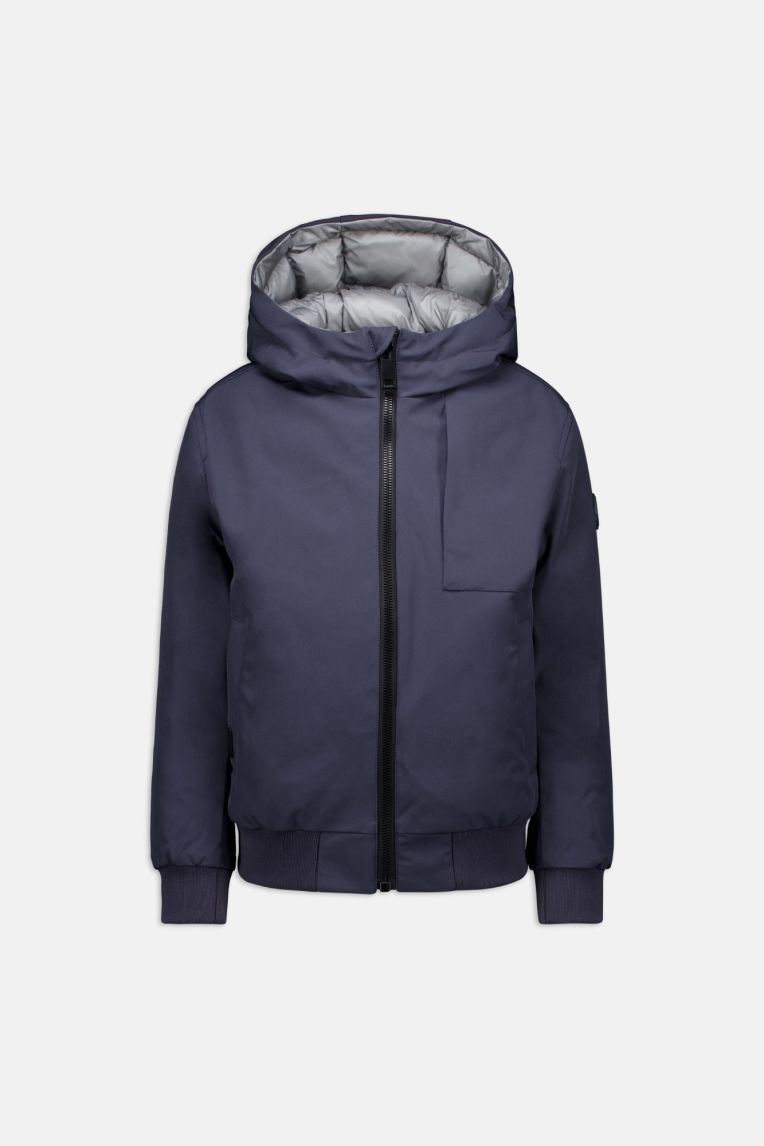 HOODED REVERSIBLE JACKET