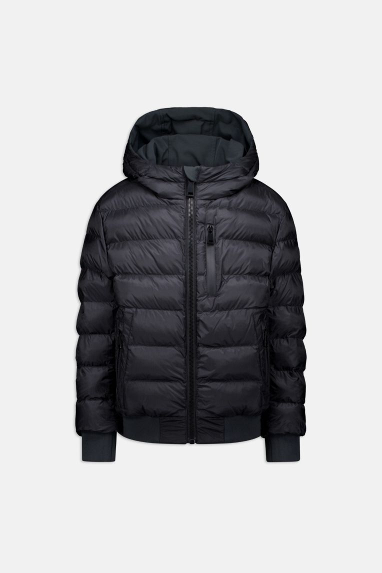 HOODED REVERSIBLE JACKET