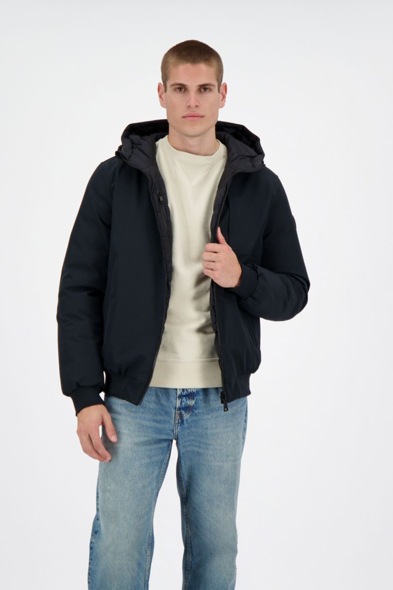 HOODED REVERSIBLE JACKET
