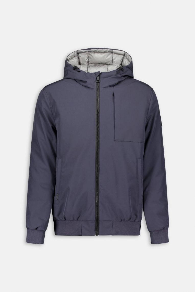 HOODED REVERSIBLE JACKET