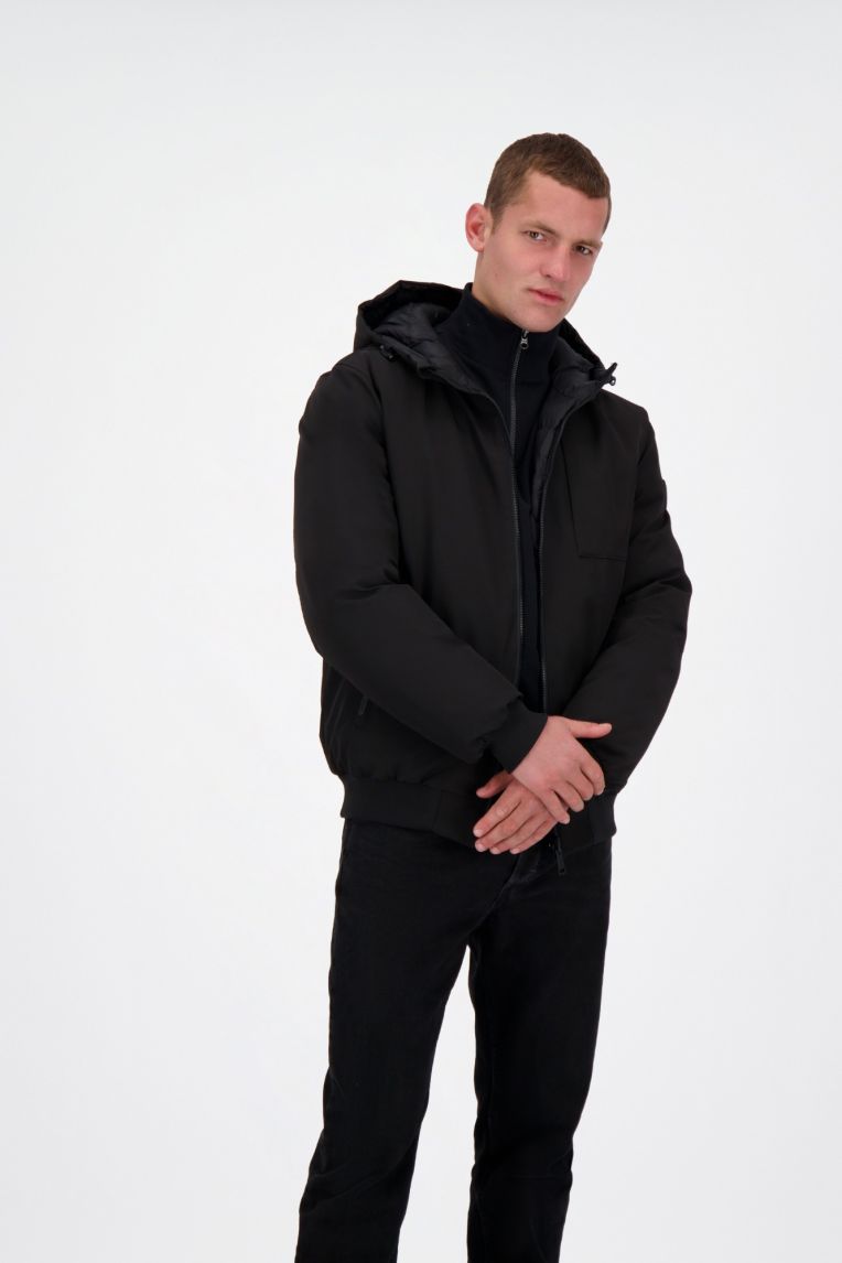 HOODED REVERSIBLE JACKET