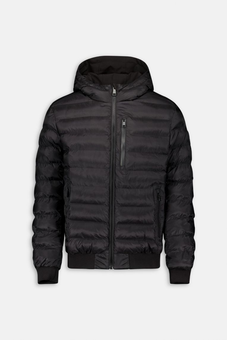 HOODED REVERSIBLE JACKET