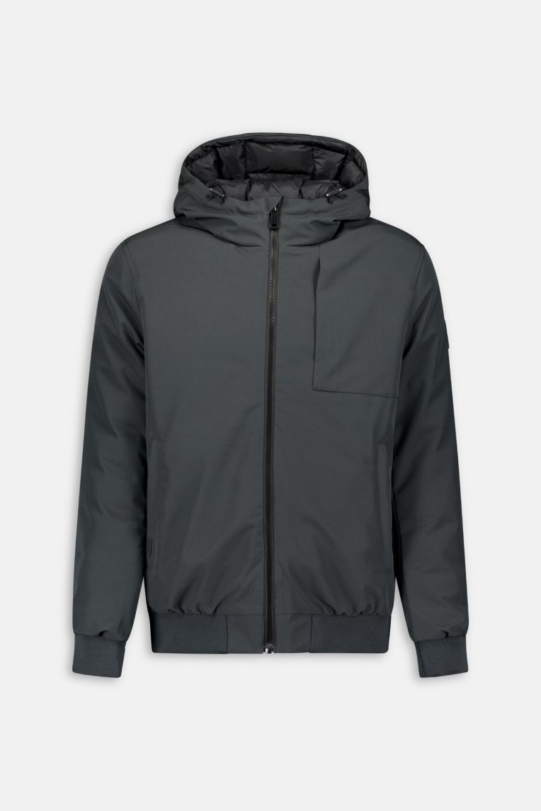 HOODED REVERSIBLE JACKET