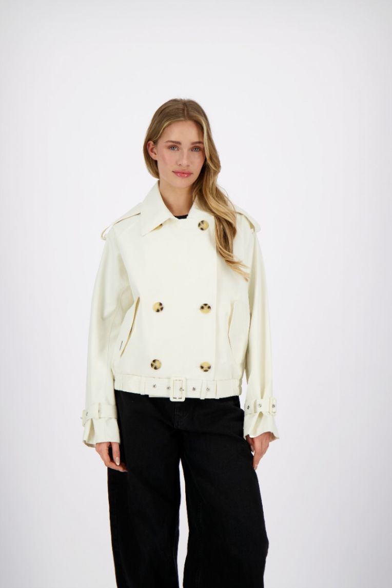 CROPPED TRENCHCOAT