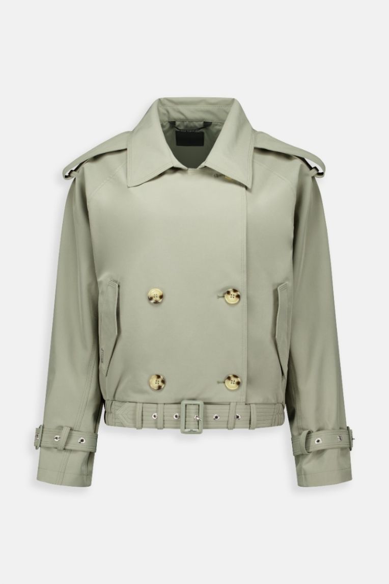 CROPPED TRENCHCOAT