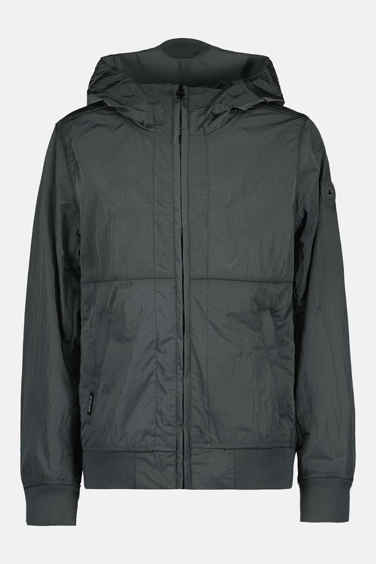 WAXED CRINKLE FABRIC JACKET