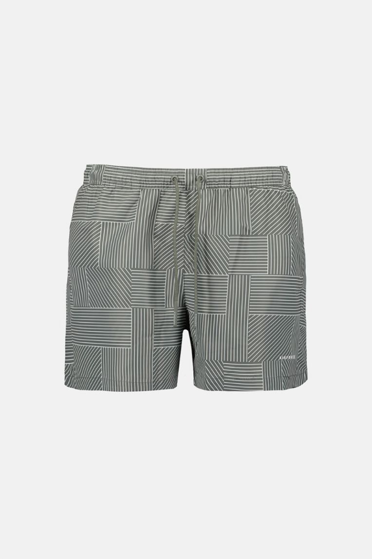 SWIM SHORT PRINT STRIPE