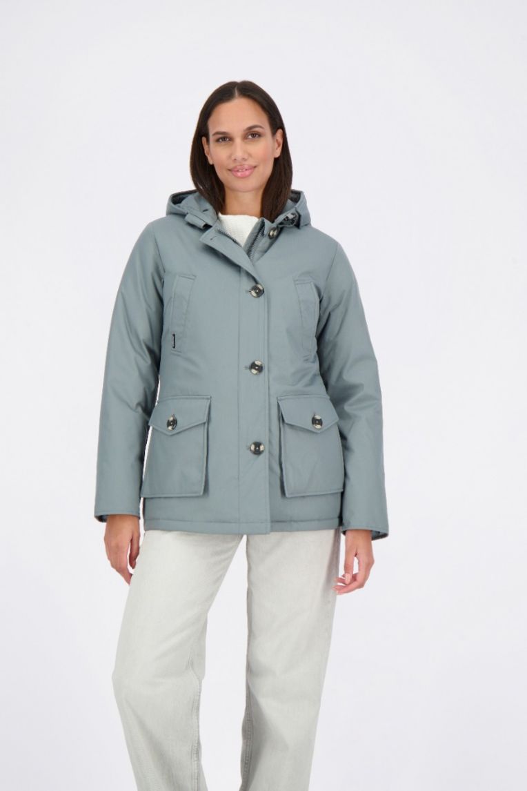 4 POCKET PARKA HERRINGBONE