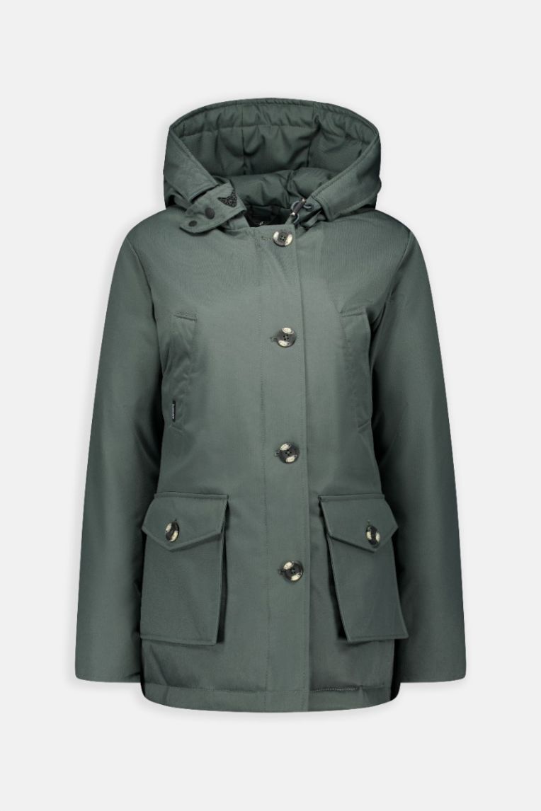 4 POCKET PARKA HERRINGBONE