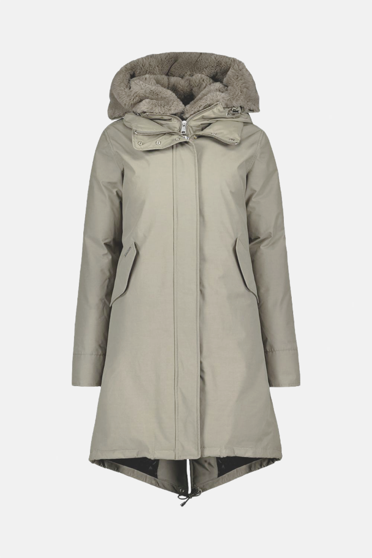 DOUBLE ZIP FISHTAIL PARKA