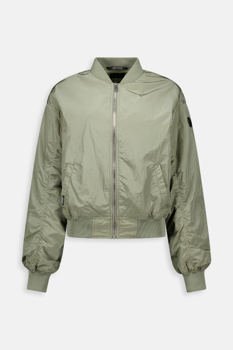 WAXED CRINCKLE JACKET BOMBER