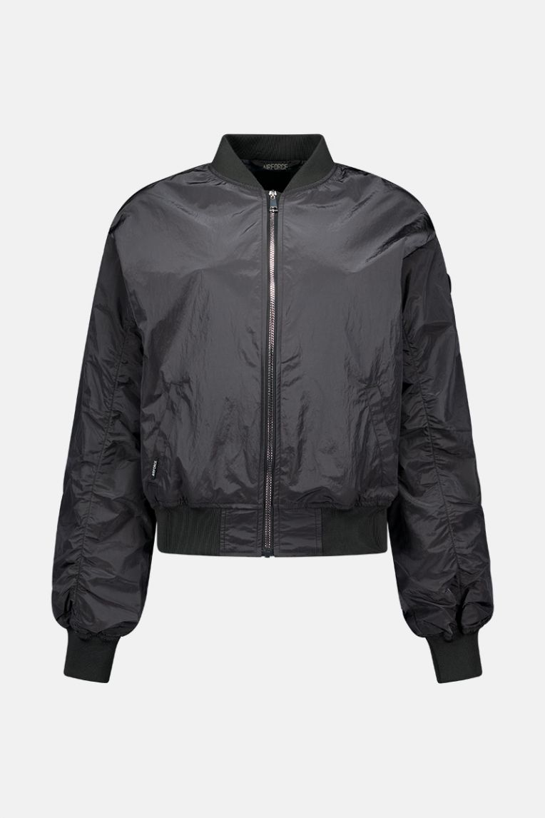WAXED CRINCKLE JACKET BOMBER