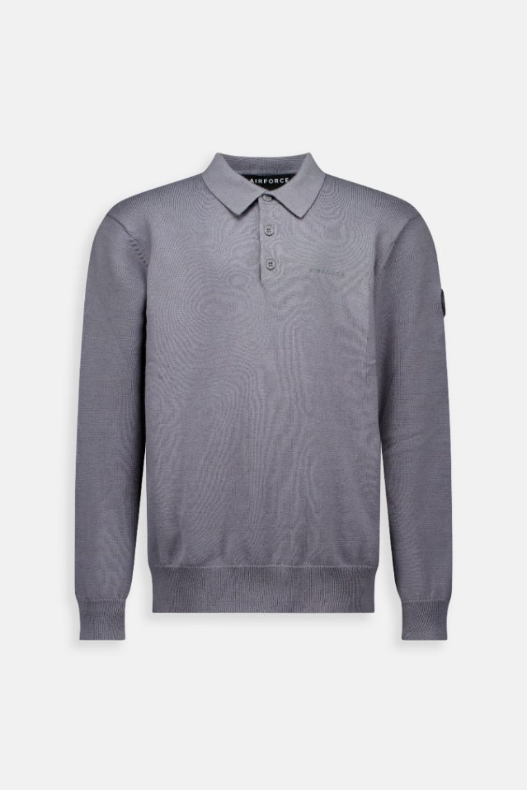 KNITWEAR LONGSLEEVE POLO 