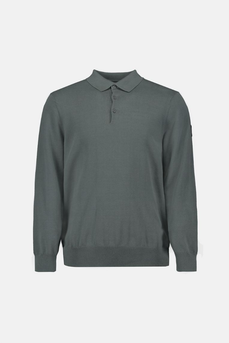 KNITWEAR POLO LONGSLEEVE