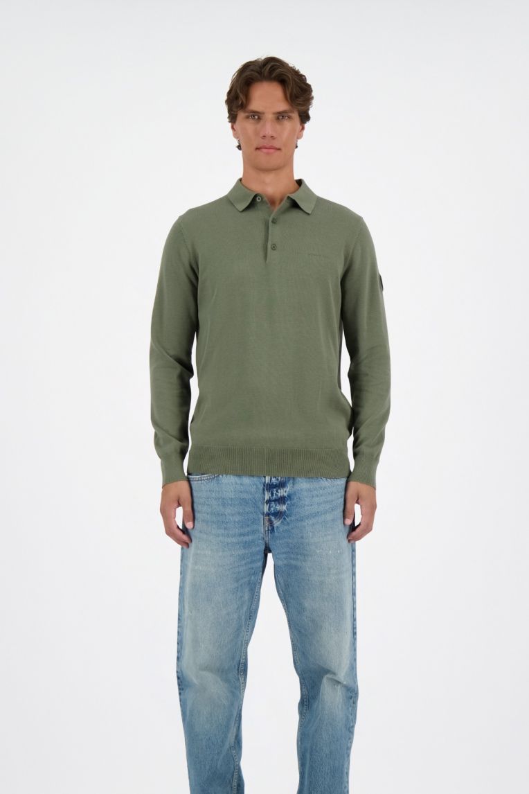 KNITWEAR POLO LONGSLEEVE