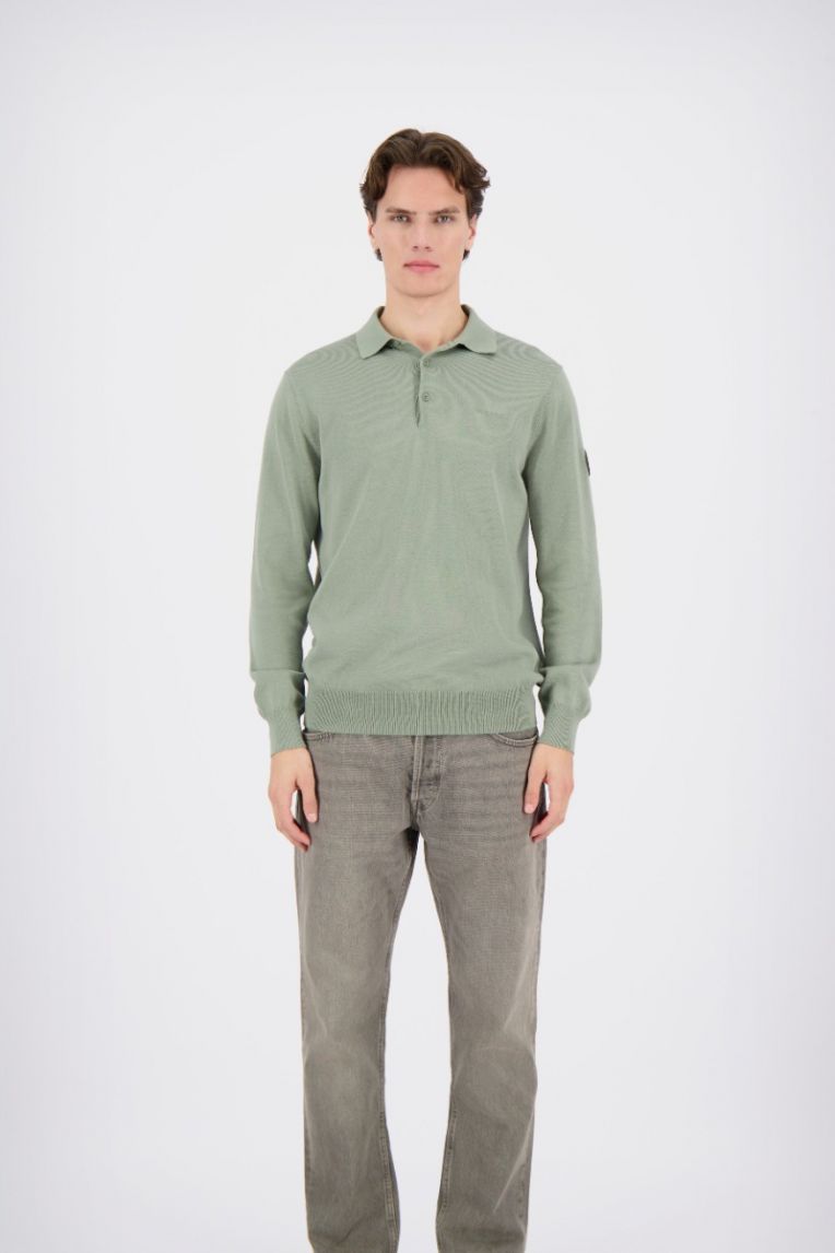 KNITWEAR LONGSLEEVE POLO 