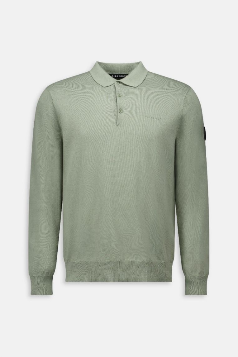 KNITWEAR LONGSLEEVE POLO 