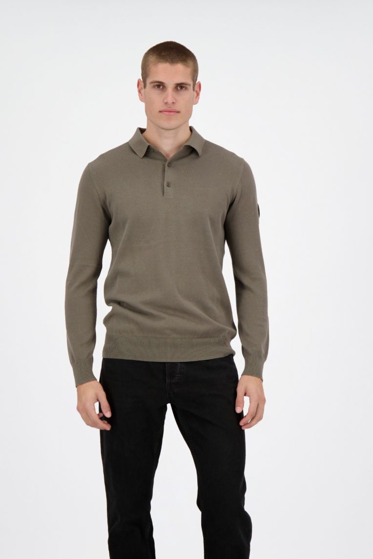 KNITWEAR POLO LONGSLEEVE
