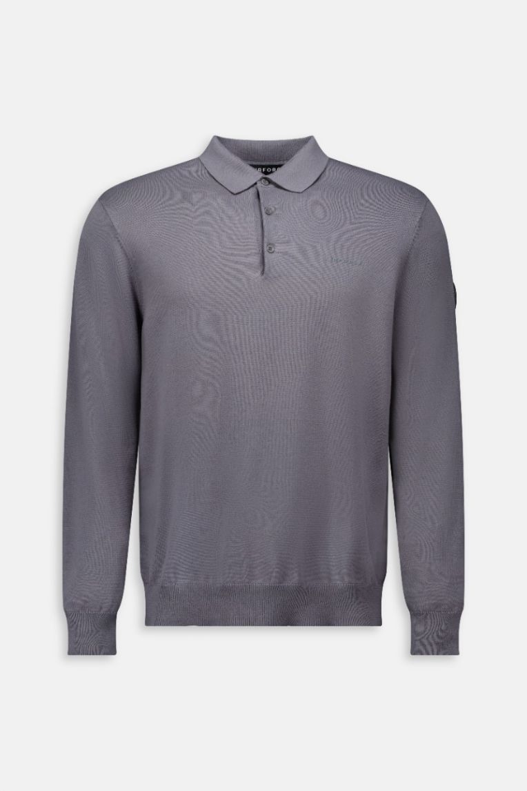 KNITWEAR LONGSLEEVE POLO 
