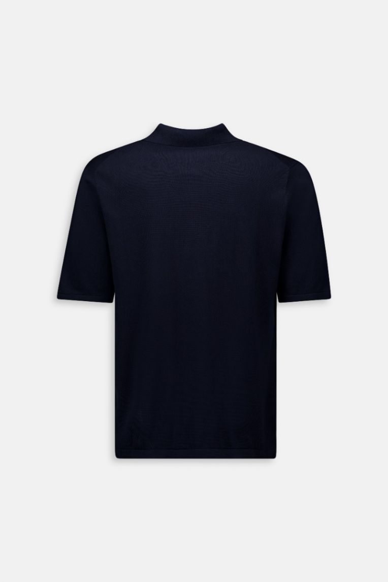 KNITTED POLO ZIP