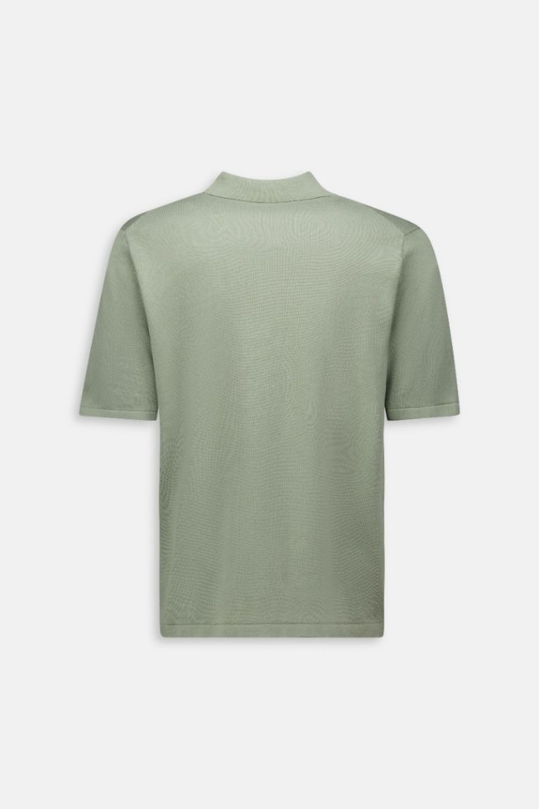 KNITTED POLO ZIP